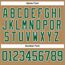 Загрузить изображение в средство просмотра галереи, Custom Old Gold Kelly Green-White Hockey Lace Neck Jersey