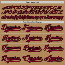 Загрузить изображение в средство просмотра галереи, Custom Old Gold Maroon-Black Hockey Jersey