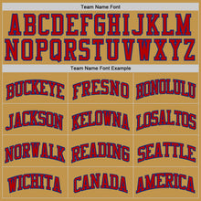 Charger l'image dans la galerie, Custom Old Gold Red-Royal Authentic Basketball Jersey