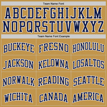 Charger l'image dans la galerie, Custom Old Gold Navy-White Authentic Basketball Jersey
