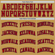 Charger l'image dans la galerie, Custom Old Gold Red-Navy Authentic Basketball Jersey