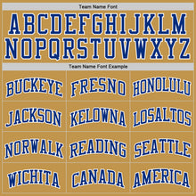Charger l'image dans la galerie, Custom Old Gold Royal-White Authentic Basketball Jersey