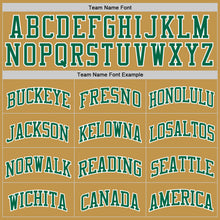 Charger l'image dans la galerie, Custom Old Gold Kelly Green-White Authentic Basketball Jersey