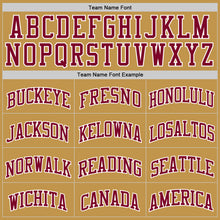 Charger l'image dans la galerie, Custom Old Gold Maroon-White Authentic Basketball Jersey