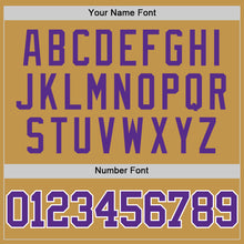 Charger l'image dans la galerie, Custom Old Gold Purple-White Authentic Basketball Jersey