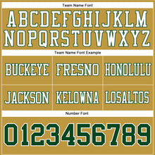 Laden Sie das Bild in den Galerie-Viewer, Custom Old Gold Green-White Authentic Football Jersey
