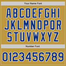 Load image into Gallery viewer, Custom Stitched Old Gold Royal-White Baseball Pullover Sweatshirt Hoodie