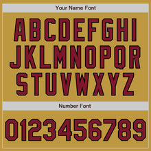 Load image into Gallery viewer, Custom Stitched Old Gold Crimson-Black Baseball Pullover Sweatshirt Hoodie