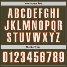 Загрузить изображение в средство просмотра галереи, Custom Olive White-Orange Authentic Salute To Service Baseball Jersey