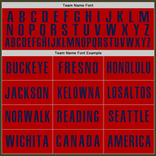 Load image into Gallery viewer, Custom Olive Red-Navy Authentic Salute To Service Baseball Jersey