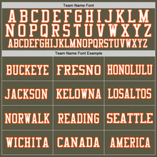 Laden Sie das Bild in den Galerie-Viewer, Custom Olive Orange-White Mesh Authentic Throwback Salute To Service Football Jersey