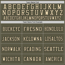 Laden Sie das Bild in den Galerie-Viewer, Custom Olive Black-Cream Mesh Authentic Throwback Salute To Service Football Jersey