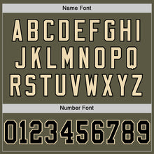 Laden Sie das Bild in den Galerie-Viewer, Custom Olive Black-Cream Mesh Authentic Throwback Salute To Service Football Jersey