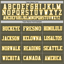 Charger l'image dans la galerie, Custom Olive White-Gold Mesh Authentic Throwback Salute To Service Football Jersey