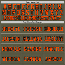 Загрузить изображение в средство просмотра галереи, Custom Olive Orange-Black Mesh Authentic Throwback Salute To Service Football Jersey