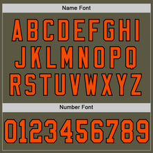 Загрузить изображение в средство просмотра галереи, Custom Olive Orange-Black Mesh Authentic Throwback Salute To Service Football Jersey