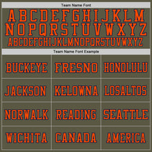 Загрузить изображение в средство просмотра галереи, Custom Olive Orange-Navy Mesh Authentic Throwback Salute To Service Football Jersey