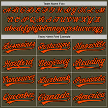 Загрузить изображение в средство просмотра галереи, Custom Olive Orange-Black Authentic Throwback Salute To Service Baseball Jersey