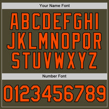 Загрузить изображение в средство просмотра галереи, Custom Olive Orange-Black Authentic Throwback Salute To Service Baseball Jersey
