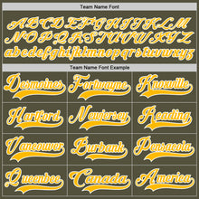 Charger l'image dans la galerie, Custom Olive Gold-White Salute To Service Hockey Jersey