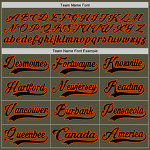 Charger l'image dans la galerie, Custom Olive Black-Orange Salute To Service Hockey Jersey