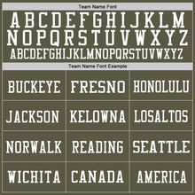 Laden Sie das Bild in den Galerie-Viewer, Custom Olive White Mesh Authentic Salute To Service Football Jersey