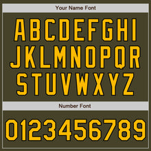 Laden Sie das Bild in den Galerie-Viewer, Custom Olive Gold-Black Authentic Salute To Service Baseball Jersey