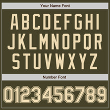 Laden Sie das Bild in den Galerie-Viewer, Custom Olive Cream Authentic Salute To Service Baseball Jersey