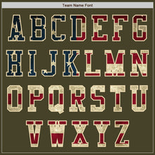 Laden Sie das Bild in den Galerie-Viewer, Custom Olive Vintage USA Flag-Cream Authentic Salute To Service Baseball Jersey