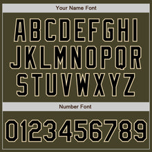 Laden Sie das Bild in den Galerie-Viewer, Custom Olive Black-Cream Authentic Salute To Service Baseball Jersey