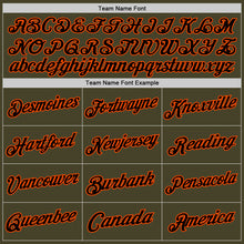 Загрузить изображение в средство просмотра галереи, Custom Olive Black-Orange Authentic Throwback Salute To Service Basketball Jersey