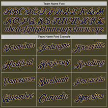 Загрузить изображение в средство просмотра галереи, Custom Olive Navy-Old Gold Authentic Throwback Salute To Service Basketball Jersey