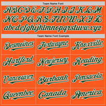 Load image into Gallery viewer, Custom Orange Green-White Mesh Authentic Throwback Baseball Jersey