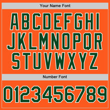 Load image into Gallery viewer, Custom Orange Green-White Mesh Authentic Throwback Baseball Jersey
