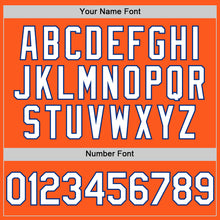 Load image into Gallery viewer, Custom Orange White-Royal Mesh Authentic Throwback Baseball Jersey