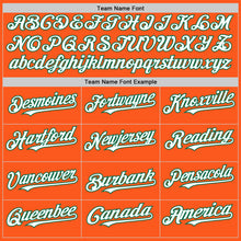 Load image into Gallery viewer, Custom Orange White-Kelly Green Mesh Authentic Throwback Baseball Jersey