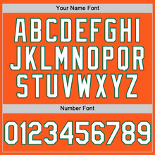 Load image into Gallery viewer, Custom Orange White-Kelly Green Mesh Authentic Throwback Baseball Jersey