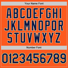 Load image into Gallery viewer, Custom Orange Navy Cream-Old Gold Mesh Authentic Throwback Baseball Jersey