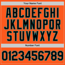 Load image into Gallery viewer, Custom Orange Black-Teal Mesh Authentic Throwback Baseball Jersey