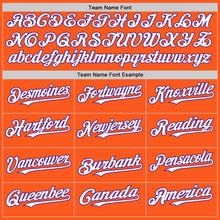 Load image into Gallery viewer, Custom Orange White-Purple Mesh Authentic Throwback Baseball Jersey