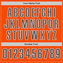 Laden Sie das Bild in den Galerie-Viewer, Custom Orange Steel Gray-White Authentic Baseball Jersey