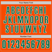 Laden Sie das Bild in den Galerie-Viewer, Custom Orange Kelly Green-White Authentic Baseball Jersey