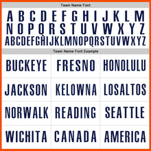 Laden Sie das Bild in den Galerie-Viewer, Custom Orange Navy-White Authentic Baseball Jersey