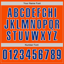 Laden Sie das Bild in den Galerie-Viewer, Custom Orange Royal-White Authentic Baseball Jersey