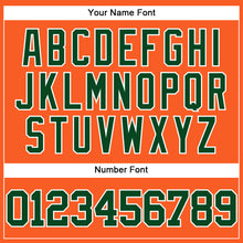 Load image into Gallery viewer, Custom Orange Green-White Mesh Authentic Throwback Baseball Jersey