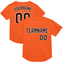 Load image into Gallery viewer, Custom Orange Brown-White Mesh Authentic Throwback Baseball Jersey
