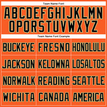 Load image into Gallery viewer, Custom Orange Black Cream-Old Gold Mesh Authentic Throwback Baseball Jersey