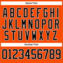 Charger l'image dans la galerie, Custom Orange Black-White Hockey Lace Neck Jersey