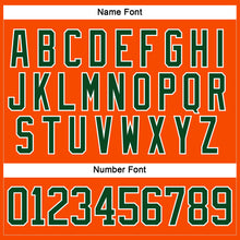 Charger l'image dans la galerie, Custom Orange Green-White Hockey Lace Neck Jersey