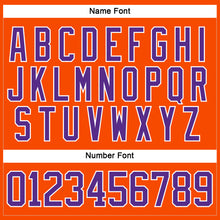 Charger l'image dans la galerie, Custom Orange Purple-White Hockey Lace Neck Jersey